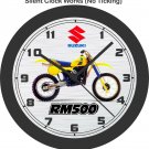 1984 Suzuki RM500 Motocross Bike Wall Clock-Free US Ship-Yamaha,KTM, Honda