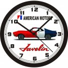1970 AMERICAN MOTORS TRANS-AM JAVELIN WALL CLOCK-FREE USA SHIP!