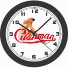 CUSHMAN MOTOR SCOOTER PINUP GIRL WALL CLOCK-FREE USA SHIP!