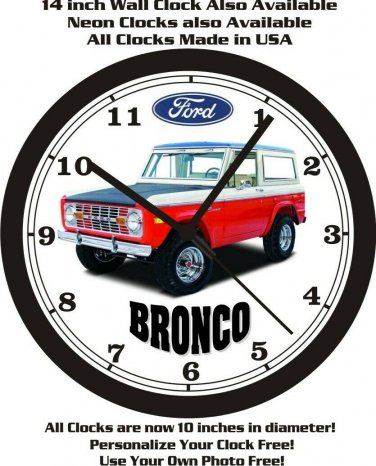 1971 FORD BRONCO WALL CLOCK-FREE USA SHIP