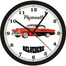 1955 PLYMOUTH BELVEDERE COUPE WALL CLOCK-FREE USA SHIP!