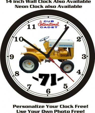 INTERNATIONAL CUB CADET 71 WALL CLOCK-FREE USA SHIP!