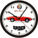1967-68-69 ALFA ROMEO SPIDER WALL CLOCK-FREE USA SHIP!