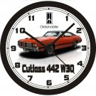 1972 OLDSMOBILE CUTLASS 442 W30 WALL CLOCK-FREE USA SHIP!