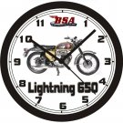 1965 BSA LIGHTNING 650 MOTORCYCLE WALL CLOCK-FREE USA SHIP!-Triumph, Ducati