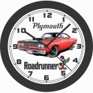 1969 PLYMOUTH ROADRUNNER WALL CLOCK-FREE USA SHIP-NEW!