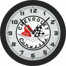 Chevrolet Corvette Emblem Wall Clock-Free US Ship