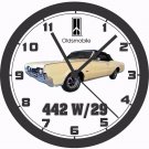 1967 OLDSMOBILE 442 W29 WALL CLOCK-FREE USA SHIP!