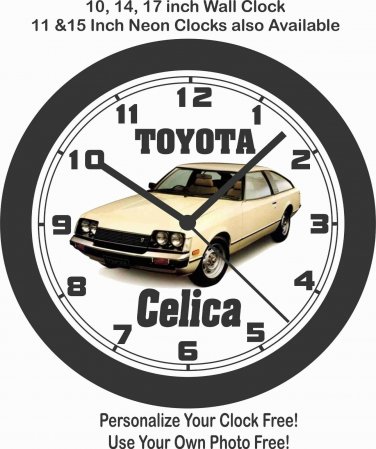 1977-1981 TOYOTA CELICA WALL CLOCK-FREE USA SHIP