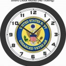 U.S. NAVY DISABLED VETERAN WALL CLOCK-ARMY, MARINES, AIR FORCE, VIETNAM