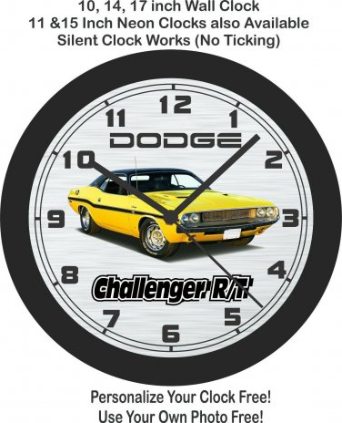1970 Dodge Challenger R/T Wall Clock-Free US Ship