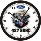 FORD 427 SOHC ENGINE PHOTO WALL CLOCK-FREE USA SHIP!