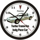 1980 PONTIAC TURBO TRANS/AM INDY PACE CAR WALL CLOCK-FREE USA SHIP!