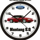 1990-1993 FORD MUSTANG COUPE 5.0 WALL CLOCK-FREE USA SHIP!