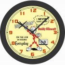 REDDY KILOWATT NO VACATION ON THE JOB 24HRS A DAY WALL CLOCK-FREE USA SHIP!