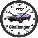 1970 DODGE CHALLENGER PLUM CRAZY WALL CLOCK-FREE USA SHIP