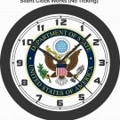 UNITED STATES OF AMERICA DEPARTMENT OF STATE LOGO WALL CLOCK-FREE USA SHIP