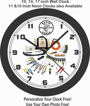 KLEIN PROFESSIONAL TOOLS WALL CLOCK-FREE USA SHIP!