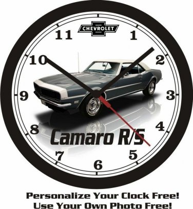 1968 CHEVROLET CAMARO RS WALL CLOCK-FREE USA SHIP!