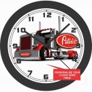 PETERBILT DAY CAB SEMI-TRUCK WALL CLOCK-FREE USA SHIP-PERSONALIZED FREE!