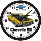 CHEVROLET CHEVELLE SS WALL CLOCK-FREE USA SHIP!