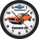 1969 Chevrolet Camaro SS (Orane) Wall Clock-Free US Ship
