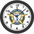 National Sheriff's Association Badge Wall Clock-Free USA Ship