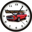 1969 FORD MUSTANG MACH 1 WALL CLOCK-FREE USA SHIP-Choose 1 of 2