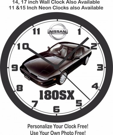NISSAN 180SX WALL CLOCK-FREE USA SHIP!