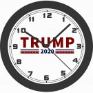 TRUMP 2020 PRESIDENT WALL CLOCK-CHOOSE 1 OF 2-REPUBLICAN, DEMOCRAT-FREE USA SHIP