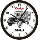 DODGE M43 MILITARY TRUCK WALL CLOCK-Free USA Ship
