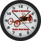 Briggs & Stratton Auto Red Bug Wall Clock-Free US Ship