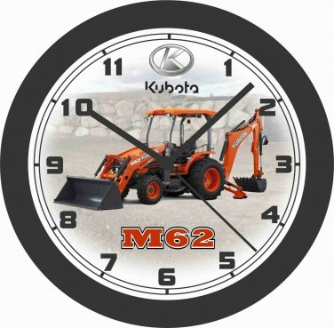 KUBOTA M62 CONSTRUCTION VEHICLE WALL CLOCK-FREE USA SHIP