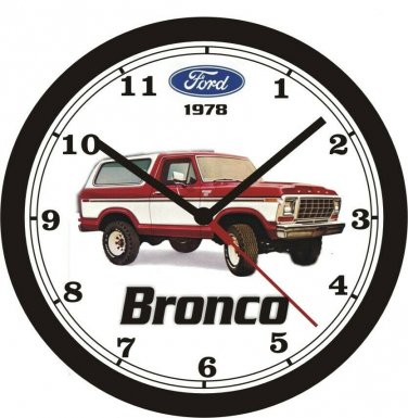 1978 FORD BRONCO WALL CLOCK-NEW!-FREE USA SHIP