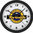 Rio Grande Main Line (Thru The Rockies) Sign Wall Clock-Free US Ship