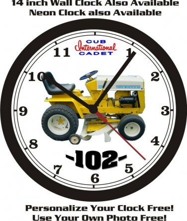 INTERNATIONAL CUB CADET 102 WALL CLOCK-FREE USA SHIP!