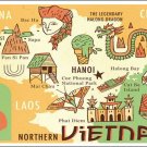 Northern Vietnam Mini-Map Full Color Poster-Free US Ship