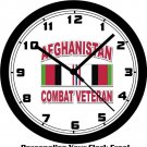 AFGHANISTAN COMBAT VETERAN 10 INCH WALL CLOCK