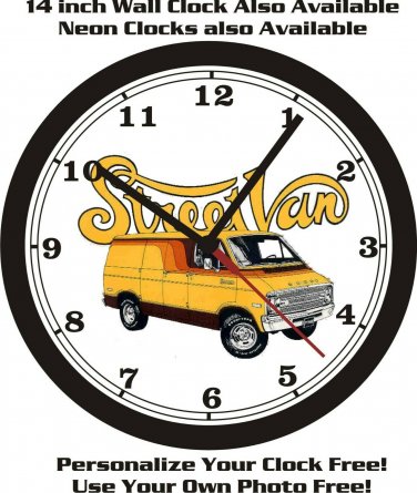 1976 DODGE STREET VAN WALL CLOCK-FREE US SHIP!, Ford, Chevrolet