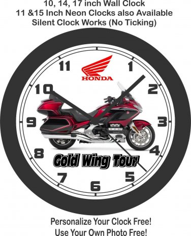 2020 Honda Gold Wing Motorcycle Wall Clock-Free US Ship-Choose 1 of 3 Models.