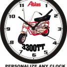 ATLAS  CLASSIC MINIBIKE WALL CLOCK-Choose 1 of 2, Free US Ship, Allstate