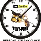 COUPARRAL TONY-PONY MINIBIKE WALL CLOCK-Atlas, Allstate, Mini-Trail