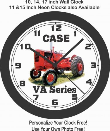 1942-1955 CASE VA SERIES TRACTOR WALL CLOCK