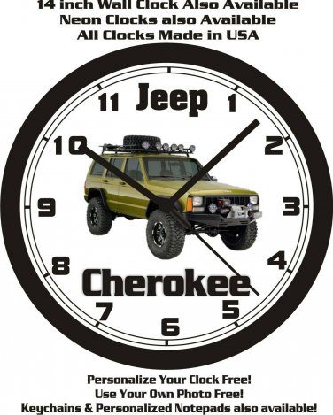 1984-1993 JEEP CHEROKEE WALL CLOCK-FREE USA SHIP!