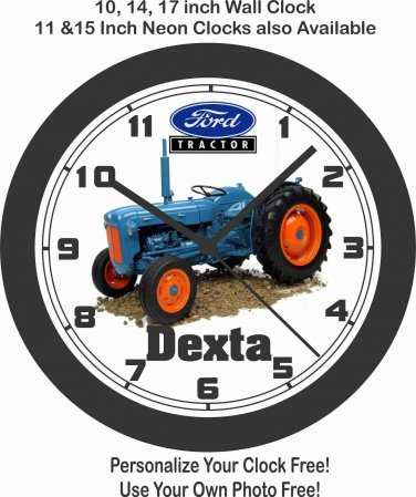FORDSON DEXTA TRACTOR WALL CLOCK-FORD, JOHN DEERE, FARMALL