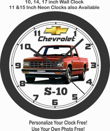 1982 CHEVROLET S-10 PICKUP TRUCK WALL CLOCK-NEW!