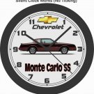 CHEVROLET MONTE CARLO SS WALL CLOCK-Choose 1 of 3 & Free USA Ship!