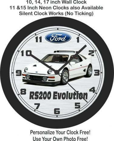 1986 Ford RS200 Evolution Wall Clock-Free US Ship