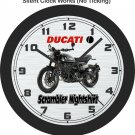 2021 Ducati Scrambler Nightshift Motorcycle Wall Clock-Free US Ship