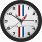 CHEVROLET CORVETTE EMBLEM WALL CLOCK-CHOOSE FROM BLACK OR SILVER-FREE US SHIP